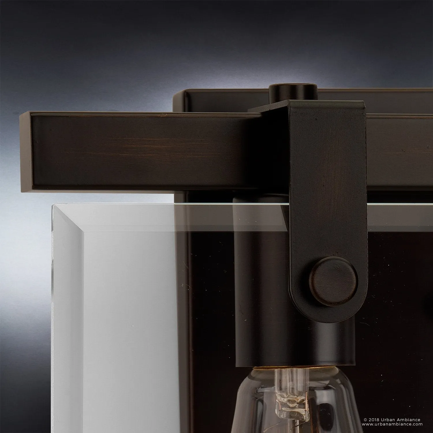 UHP2452 Modern Farmhouse Modern Bath Fixture, 8-3/8"H x 14-7/8"W, Olde Bronze Finish, Bristol Collection