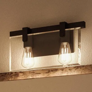 UHP2452 Modern Farmhouse Modern Bath Fixture, 8-3/8"H x 14-7/8"W, Olde Bronze Finish, Bristol Collection