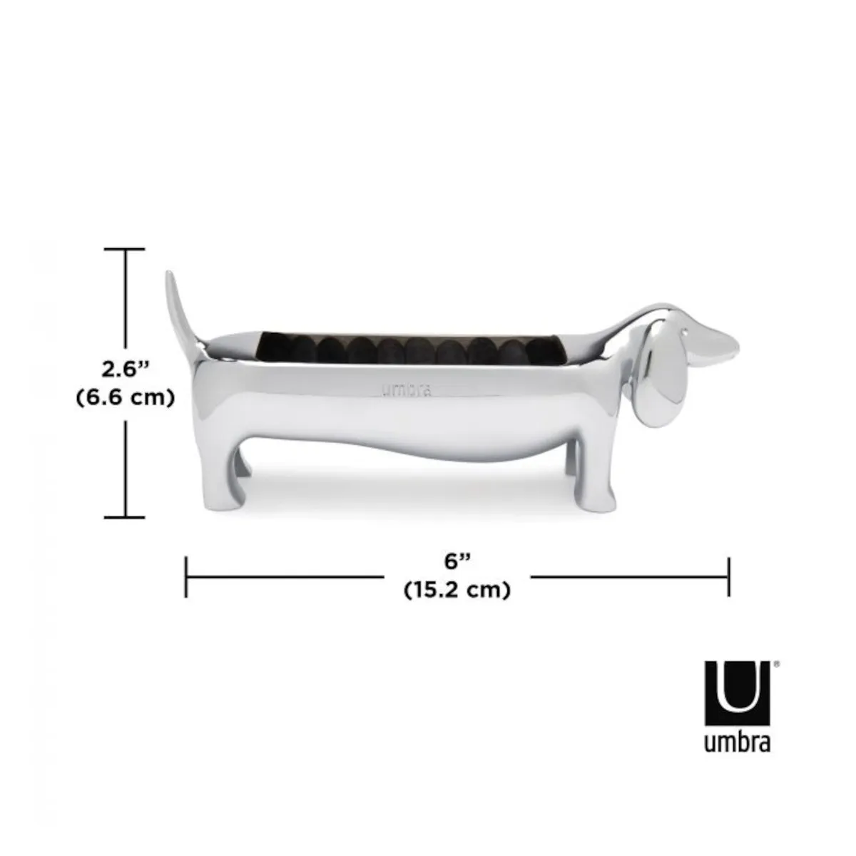Umbra Dachsie Ring Holder Chrome