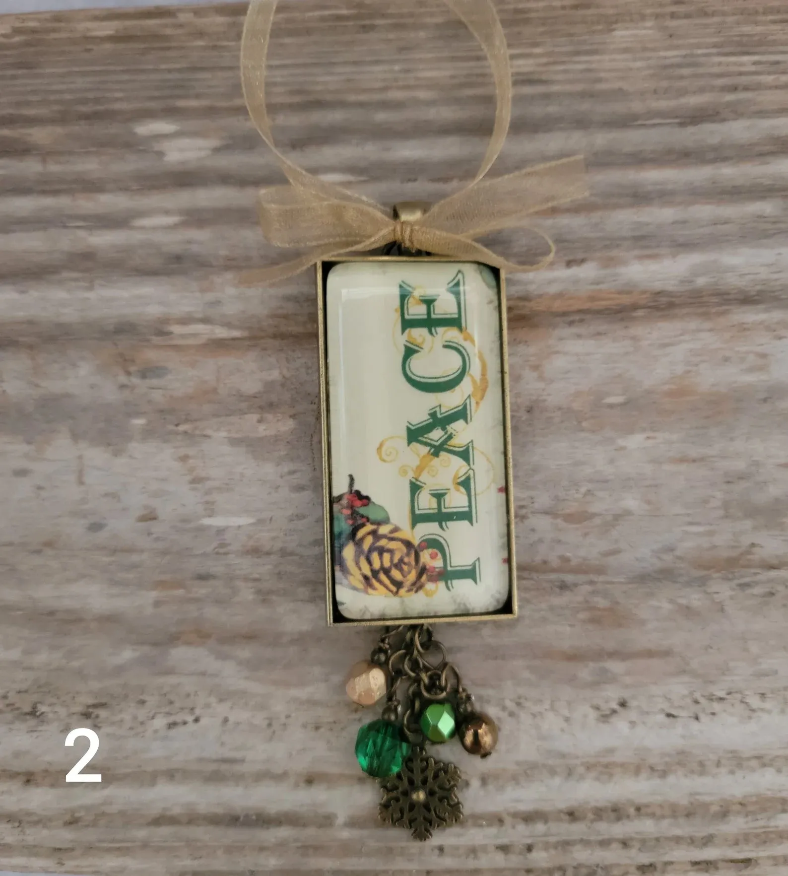 Unique Holiday Christmas Ornaments Love Peace