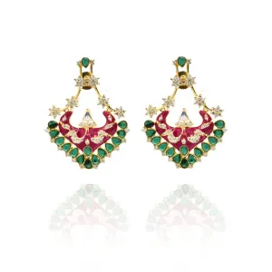 Vaidehi Meenakari Studded Earrings