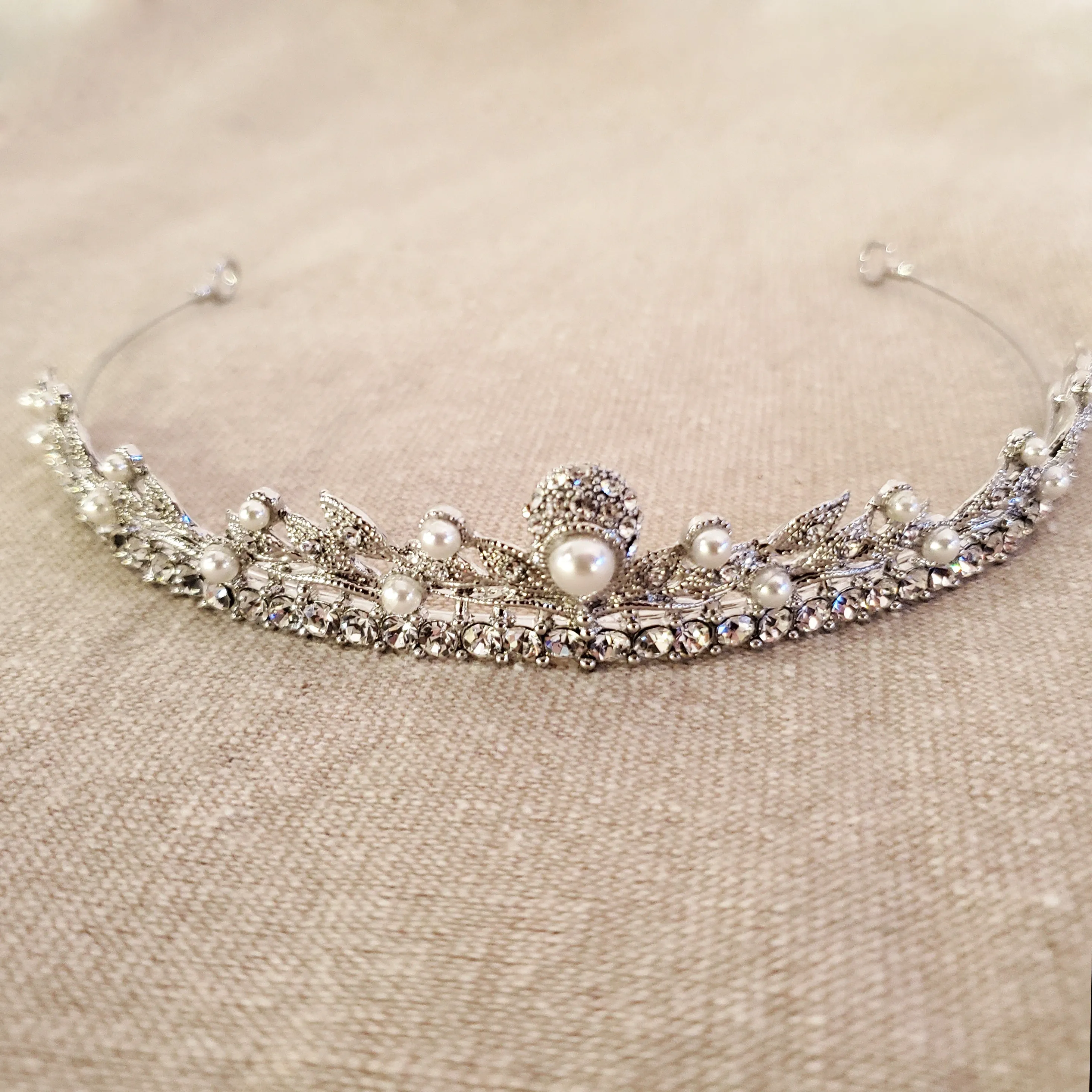 Vine Motif Classic Wedding Tiara for Victorian Bride
