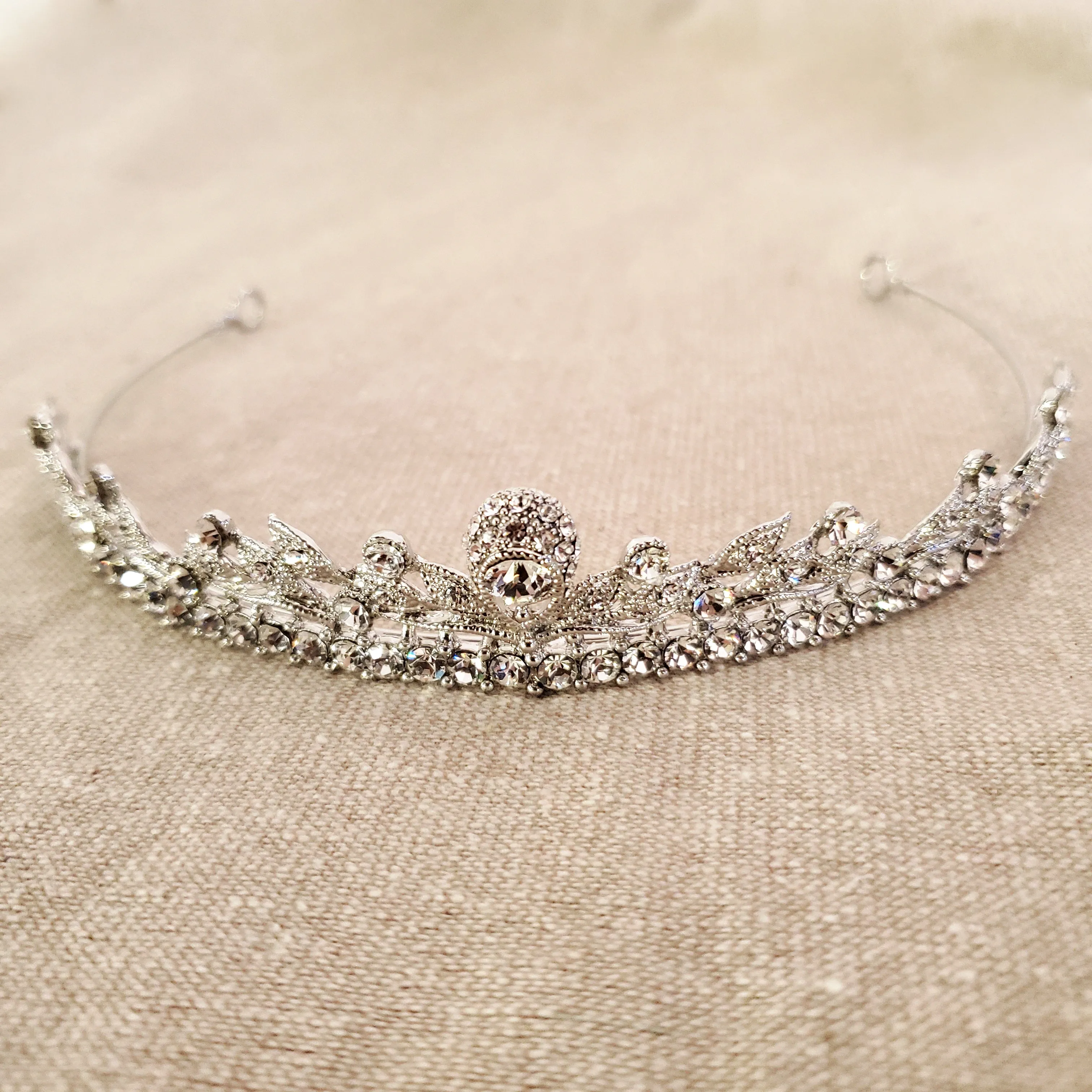 Vine Motif Classic Wedding Tiara for Victorian Bride