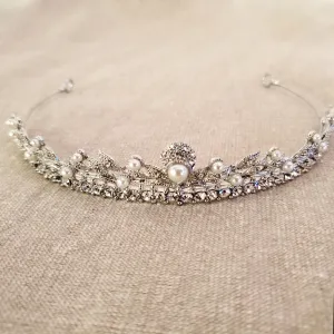 Vine Motif Classic Wedding Tiara for Victorian Bride