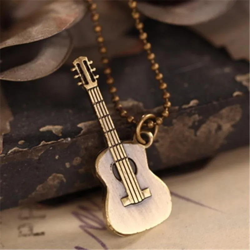 Vintage Little Guitar Necklaces