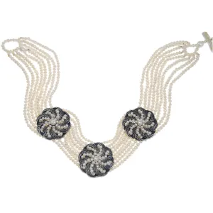 White Freshwater Pearl 'Swirl' Choker
