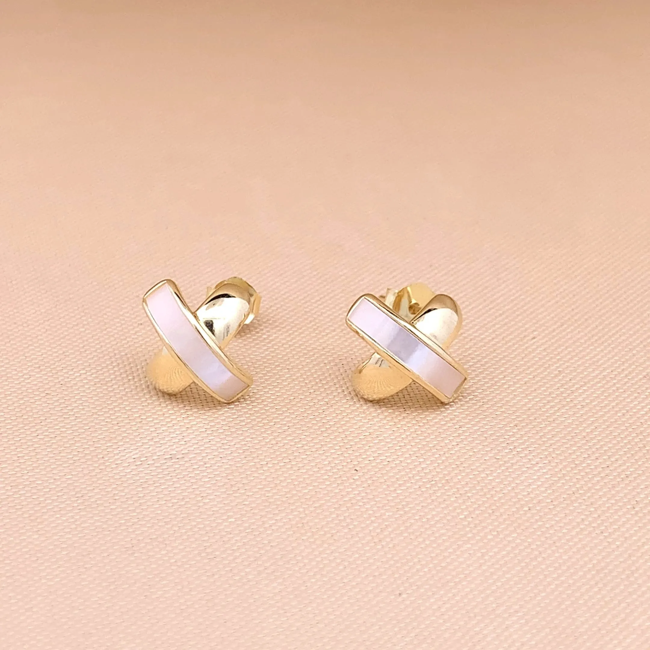 X Stud Earrings (Pure Silver)