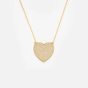 You Have My Whole Heart Pave Necklace