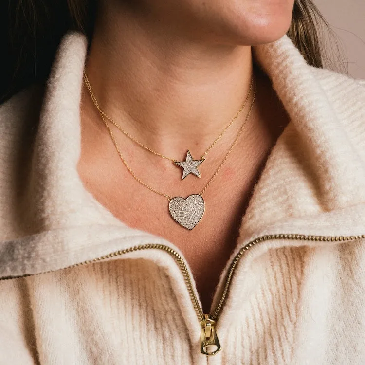 You Have My Whole Heart Pave Necklace